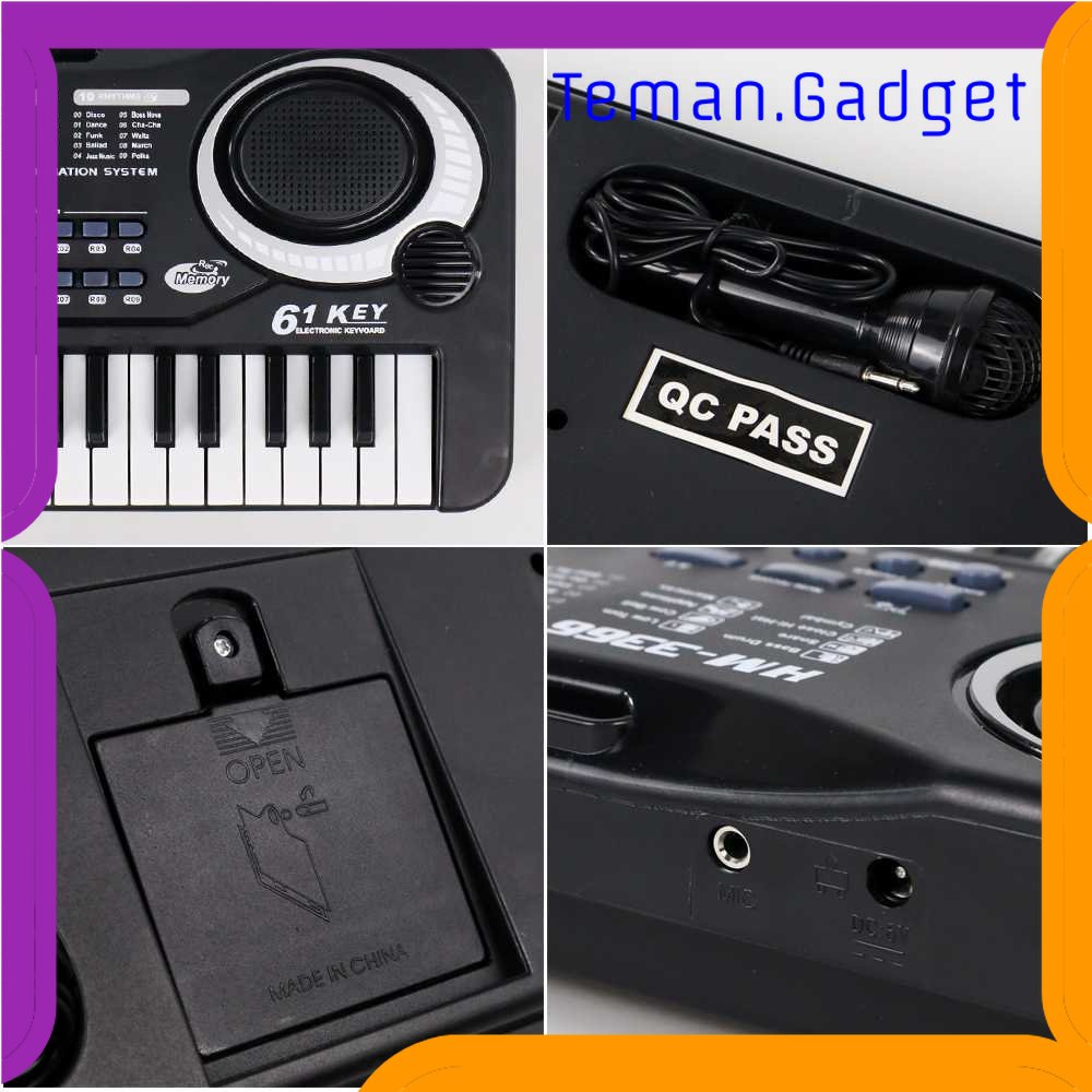 TG-MAN Toddi Digital Electronic Keyboard 61 Keys - MQ-6106