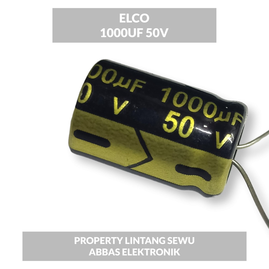 ELCO ELKO 1000 UF 50V 1000 MIKRO 50 VOLT