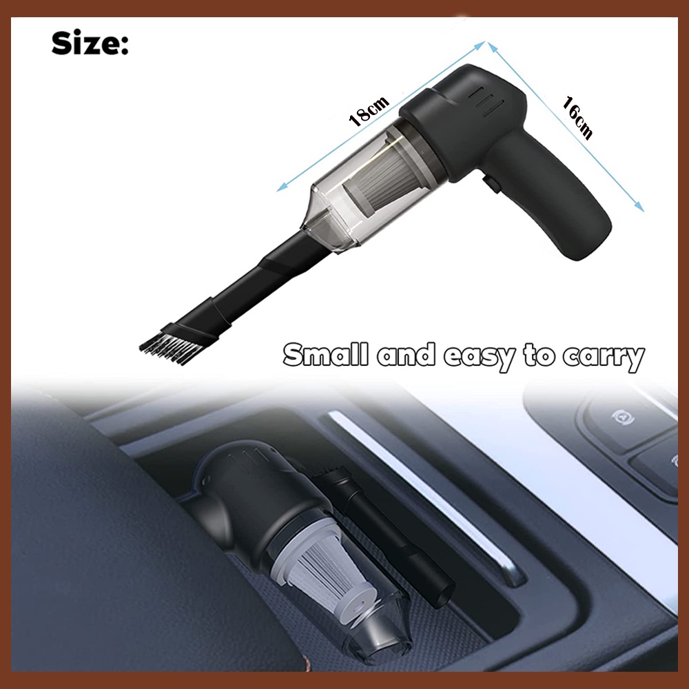 Car Vacuum Cleaner Mini Portable | Portable Vacuum Cleaner Penyedot Debu Serbaguna Wireless Tanpa Kabel | Wireless Vacuum Cleaner Portable sistem Charge