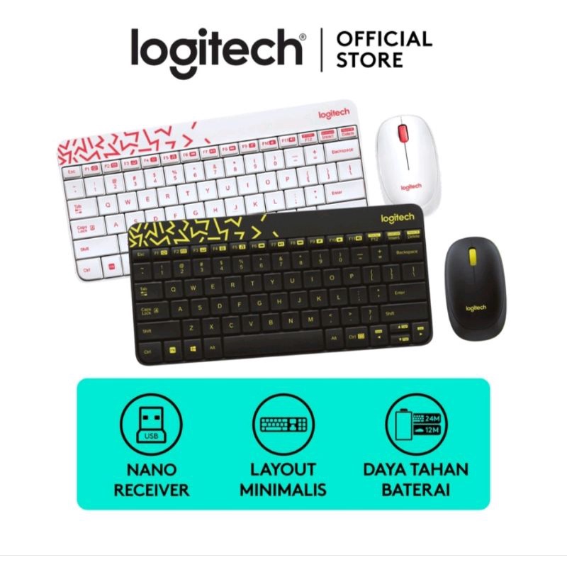 KEYBOARD MOUSE WIRELESS LOGITECH MK240 / LOGITECH MK-240 COMBO