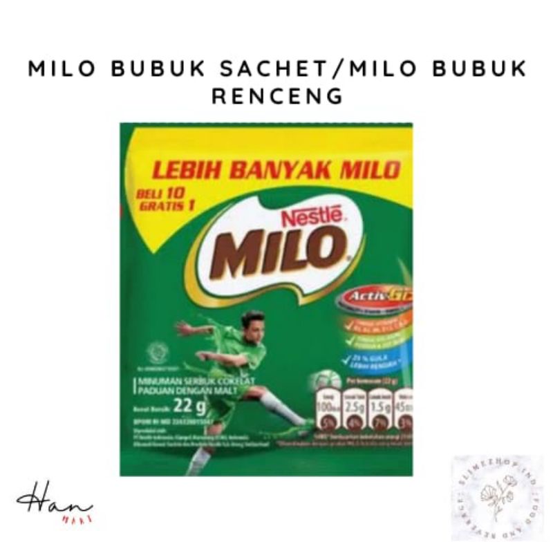 

MILO SACHET/RENTENG 22gr