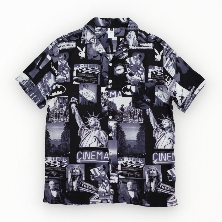 SANVANINA Kemeja Pantai Unisex Motif Hawaiian - Hollywood Shirt E-2045