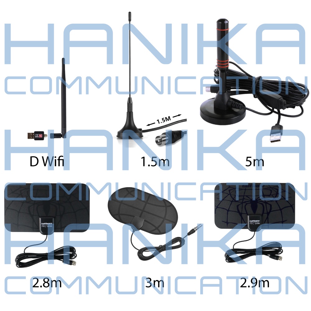 Antena TV Indoor Digital untuk TV Digital atau Set Top Box Analog ke Digital STB Dongle WiFi