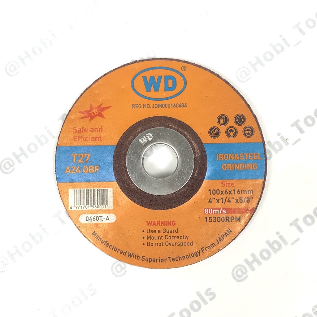 WD BATU GERINDA POLES 4" X 6 - GRINDING WHEEL 4 INCH