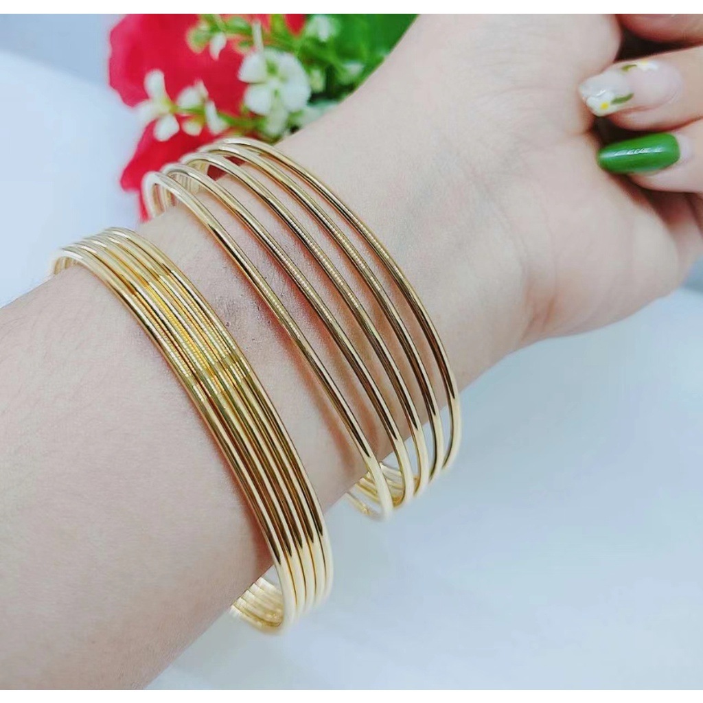 Gelang Xuping Lapis Emas 24K Perhiasan Wanita D15/16/17/18