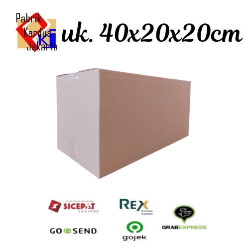 

TERMURAH kardus packing besar polos berbagai ukuran40x20x20cm (10pcs)