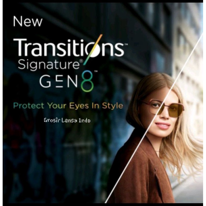 LENSA ESSILOR TRANSTITIONS GEN8 AIRWEAR ASPHERIS 1.59 CRIZAL SHAPIRE GREY