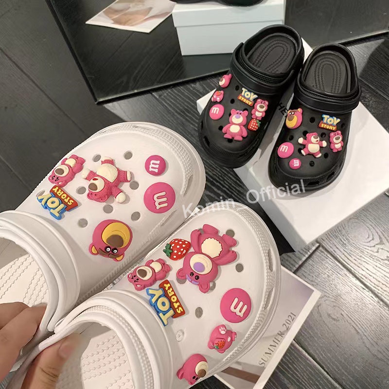 Komin Sandal Fuji Wanita Wedges Sandal Baim Tebal Kekinian Anti Air Sendal Clog Eva Terbaru Sandal Kodok Import Sandal Cewek Slip On