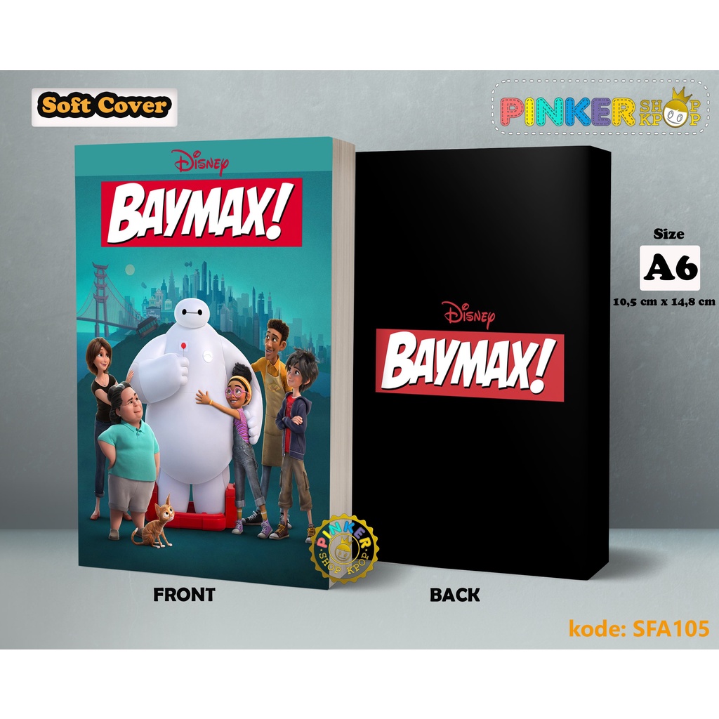 

(SFA105) Pocket Note Anime Big Hero 6 Baymax Softcover
