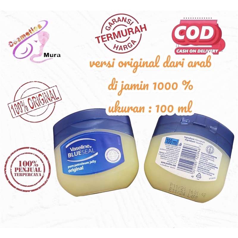 [ uk 100gr ] versi original Arab import - vaseline blueseal petroleum jelly original 100gr