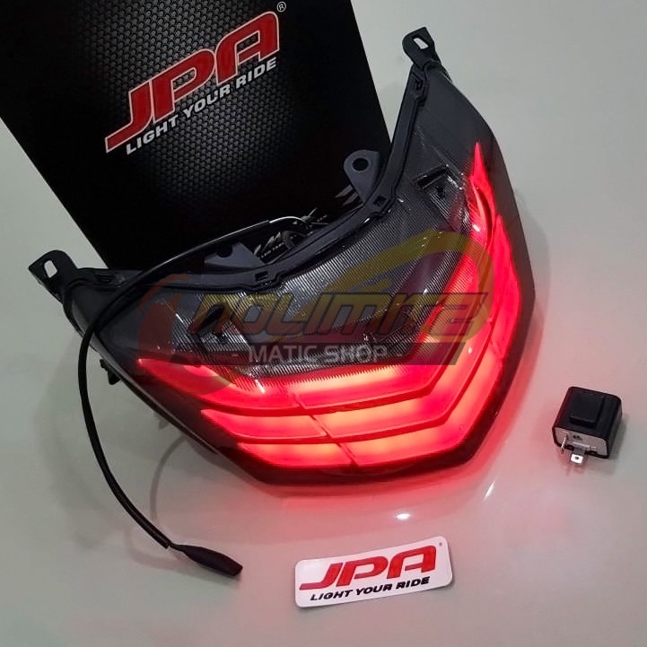 Stoplamp JPA Lampu Rem Belakang Running LED 3 in 1 Biru Merah Yamaha NMAX OLD