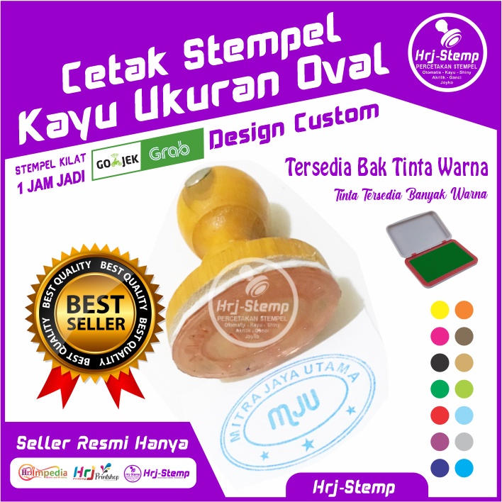 

Cetak Stempel Kayu Ukuran Oval | Cetak Stempel Kayu Desain Custom Suka Suka