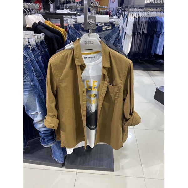BOMBBOOGIE KEMEJA POLOS ORIGINAL 100%
