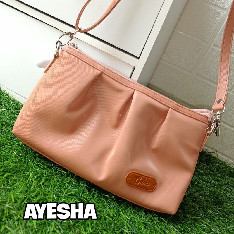 Gabia Ayesha Bag Chocoly Strip, Tas Slempang Anti Air