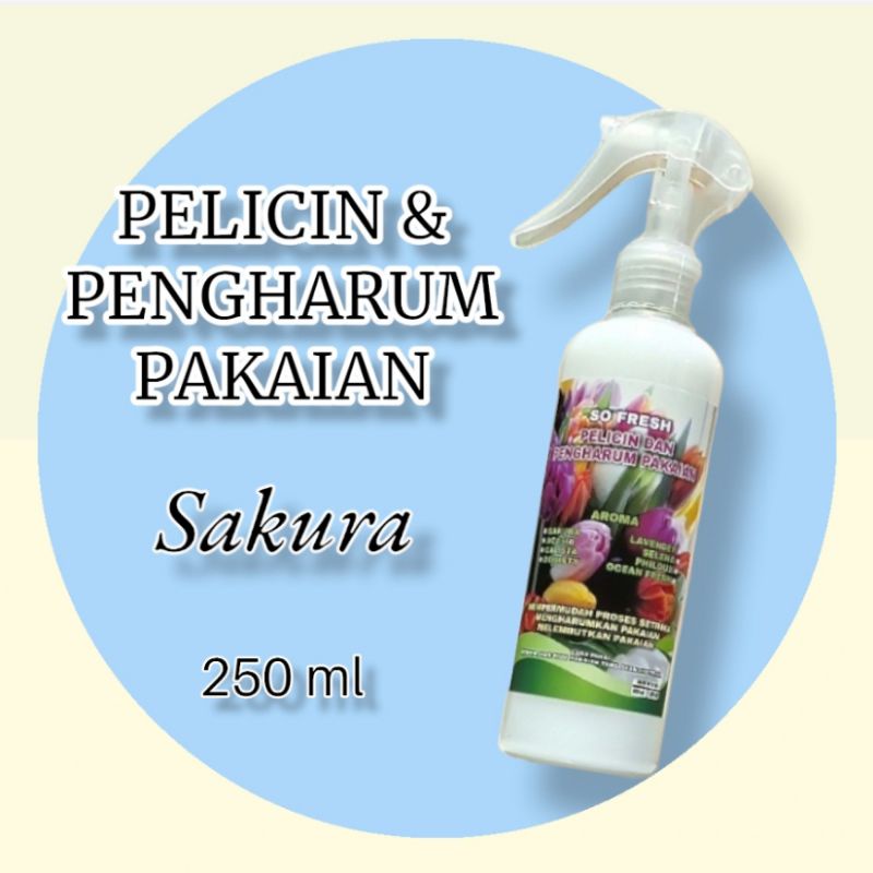 PELICIN DAN PENGHARUM PAKAIAN SPRAY WANGI SAKURA 250 ML