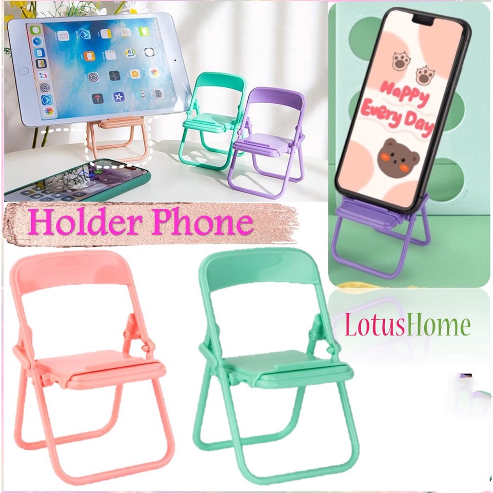 STAND HP KURSI MACARON / STAND HOLDER HP MODEL KURSI / HOLDER HP KURSI LIPAT / FOLDING CHAIR STAND HOLDER