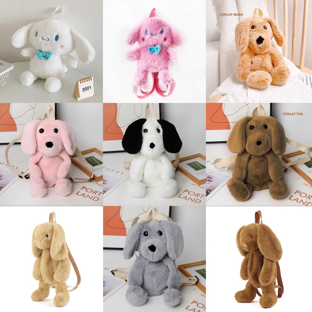 [GALERI TAS BONEKA] Promo Ransel Stitch Biru Pink Tas Boneka Panda Tas Beruang Ransel Tedy Bear Bulu Lucu Imut Gemoy Ransel Wanita Baru Boneka Mewah Ransel Kasual Tas Kepribadian Kartun Beruang Tas B2305