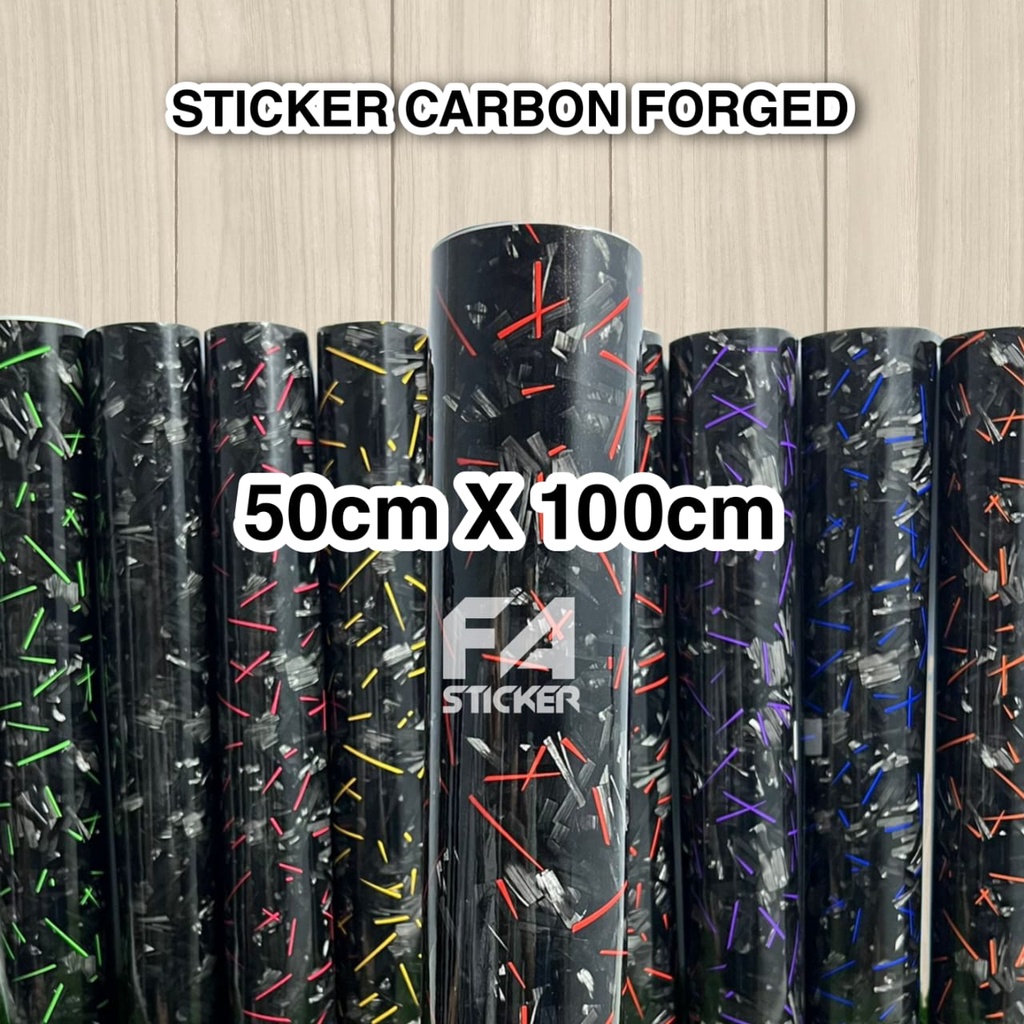 Stiker Carbon Forged 50cm x 100cm