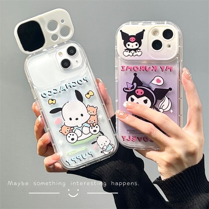 Casing Flip Cermin Desain Anjing Pacha Coulomi Untuk IPhone 12 13 14 11 Pro Max X Xs Max Xr Hhjgk