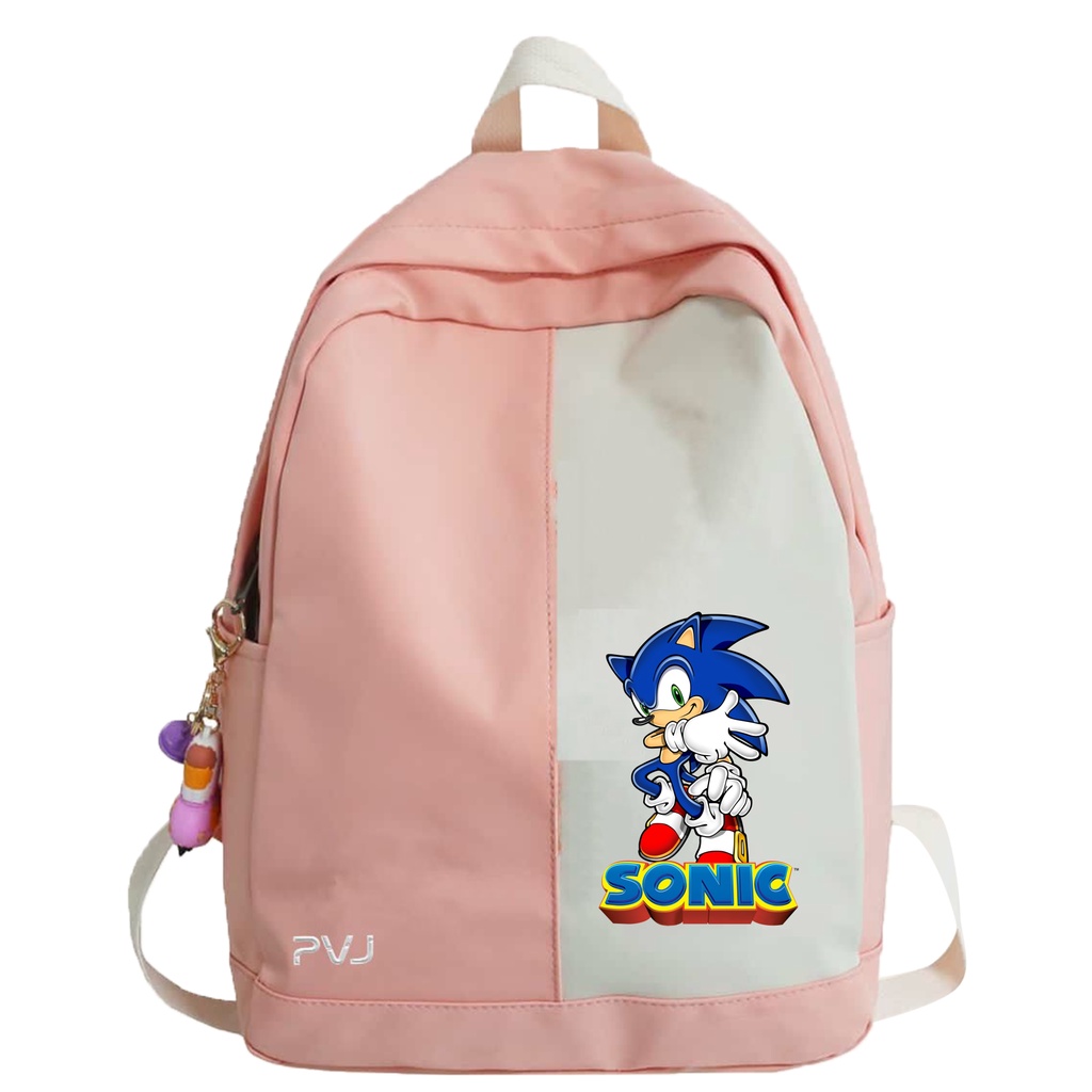 PVJ Tas Sonic Anak Ransel laki laki SD Sonic The Hedgehog