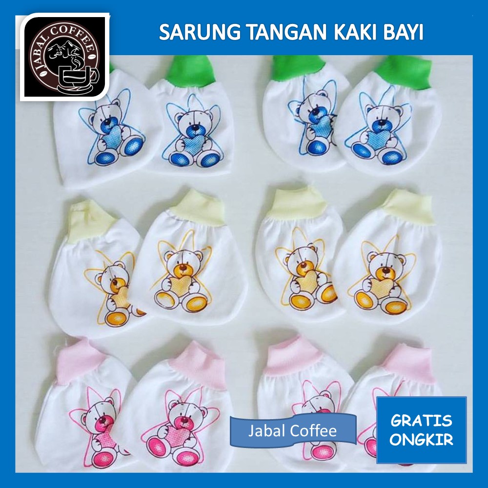 Sarung Tangan Anak Bayi / Sarung Tangan Kaki Bayi Sepasang