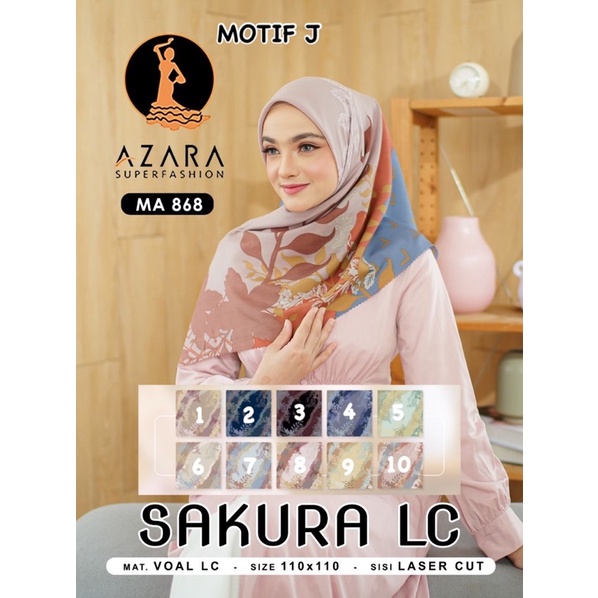 (PART 2) SEGIEMPAT MOTIF SAKURA LC