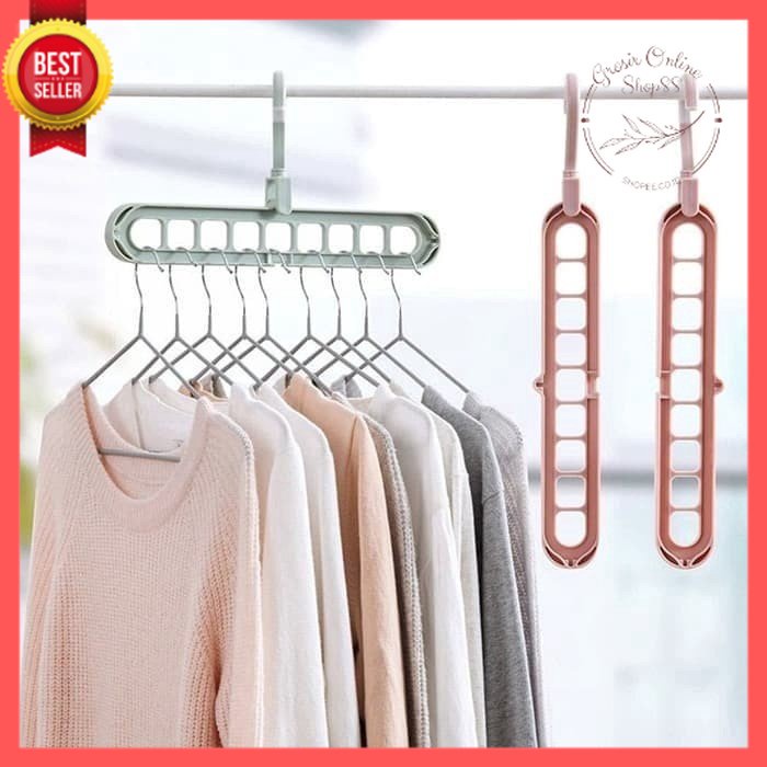 GOS A204 - Magic Hanger Gantungan Baju Organizer 9 in 1 As Seen on TV Serbaguna