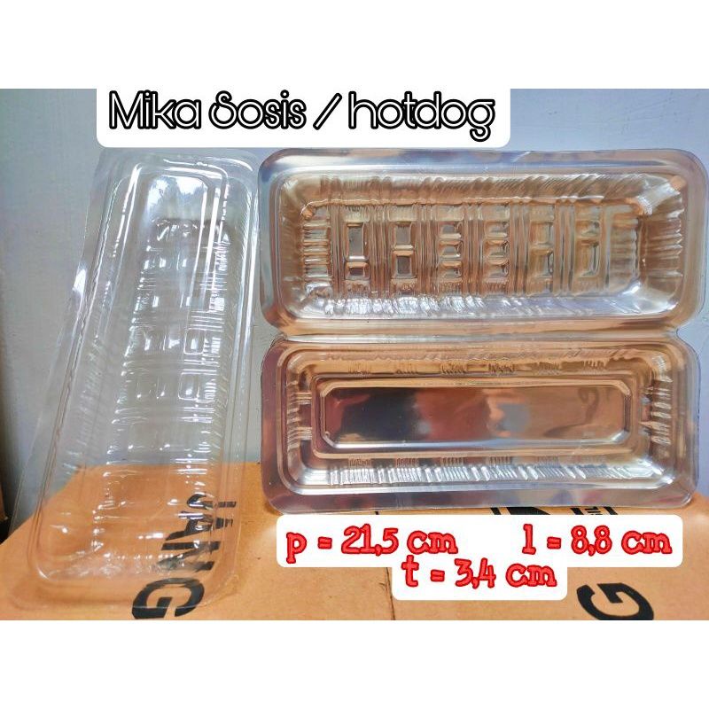 Mika Sosis Tray Sosis Mika Hotdog Mika Panjang Tray Hotdog isi 50pcs