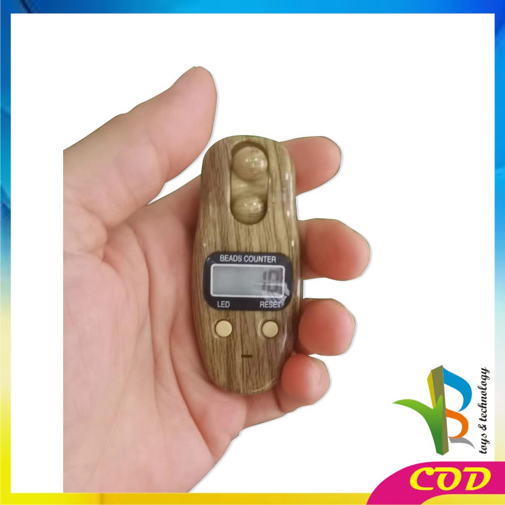 RB-C383 Tasbih Digital Kayu / Tasbih Digital Premium Mini Tally Counter / Alat Hitung Tasbeh Digital / Finger Counter