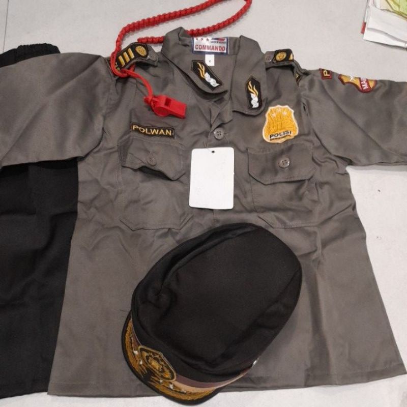 Baju polwan anak profesi anak cewek