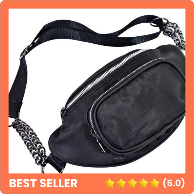 waist bagJ001378 tas selempang tas pinggang Tas Dada wanita dan pria bahan parasut tebal