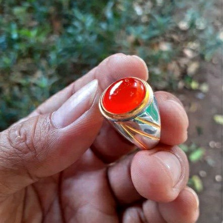 Cincin Batu Cempaka Asli Batu Alam - 7