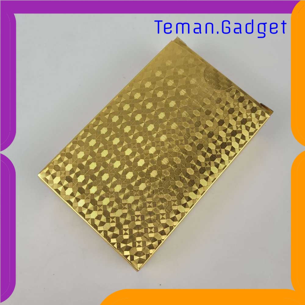 TG-MAN Kartu Remi Poker Lapisan Gold Foil - TH73A