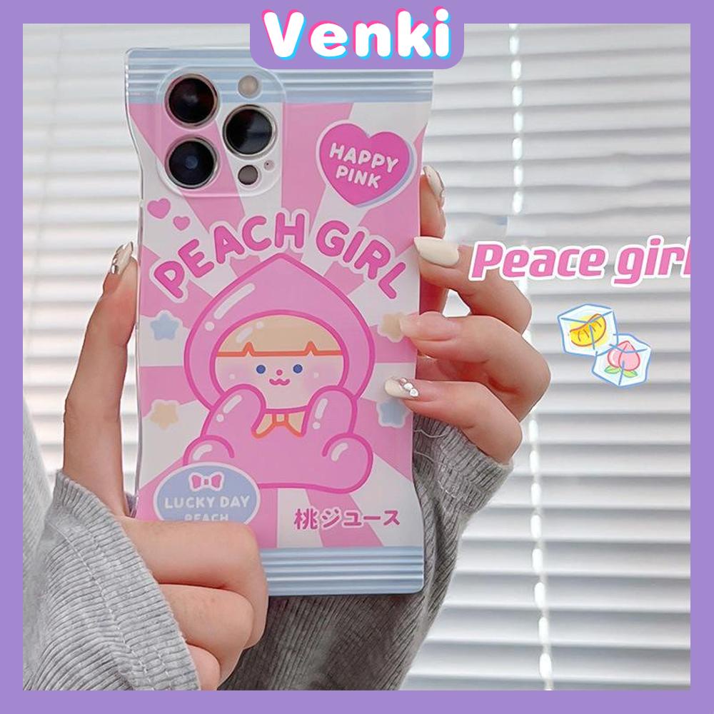 Case iPhone 14 Pro Max Soft TPU Clear Case Snack Case Peach Girl Camera Protection Airbag Shockproof For iPhone 14 13 12 11 Plus Pro Max 7 Plus X XR