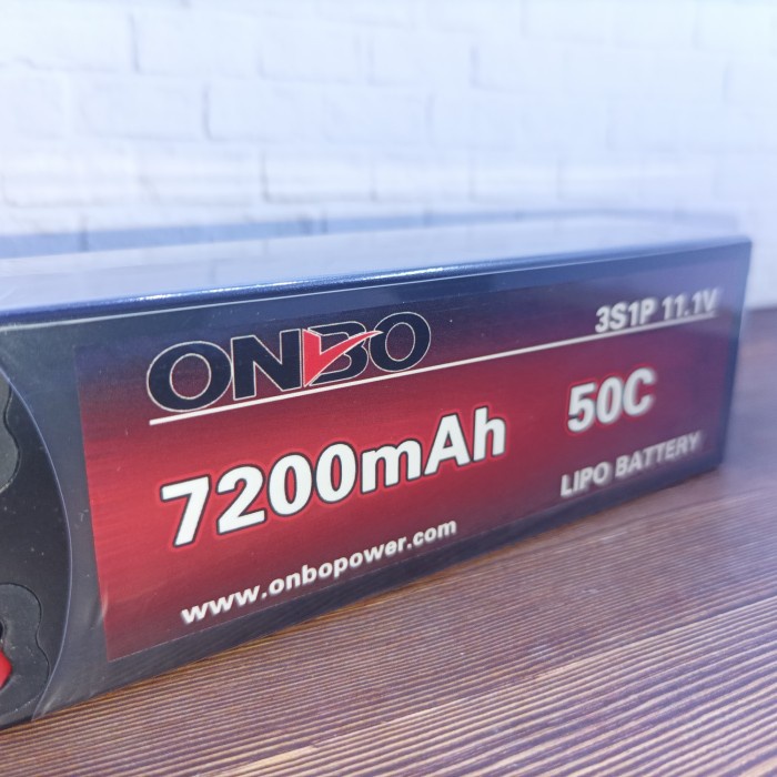 Hardcase Lipo 3s 11.1v 7200mah 50c Onbo Power.