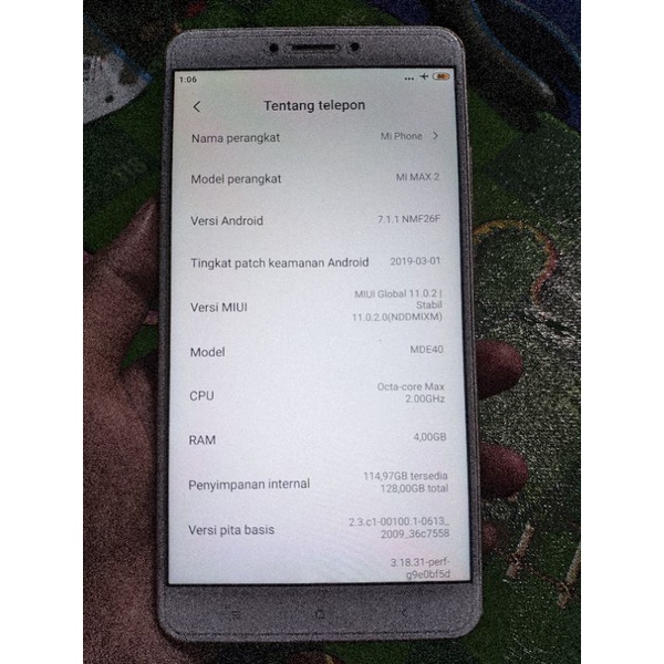 Mi Max 2 4/128 batangan