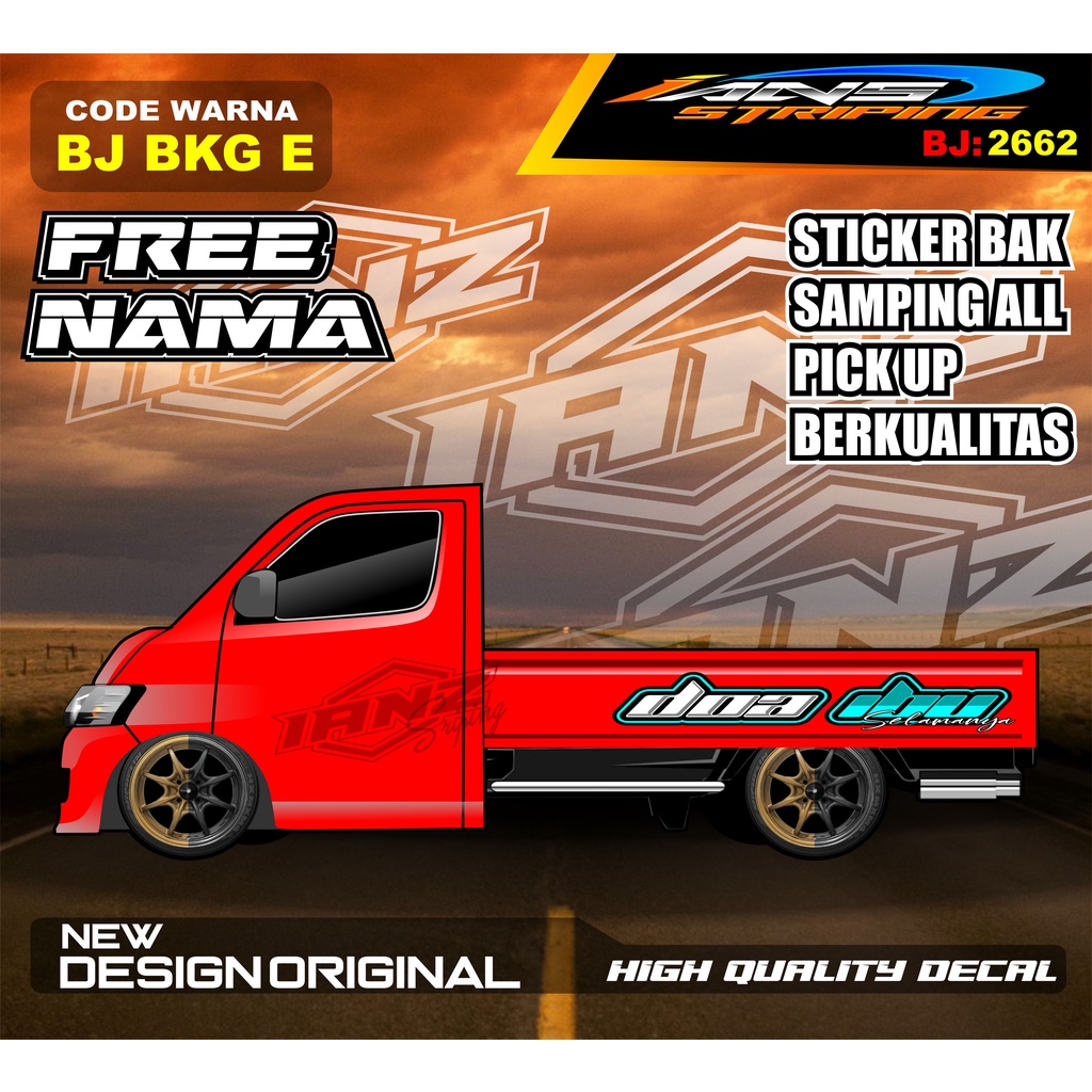 DECAL STICKER TULISAN BAK SAMPING  GRANMAX PICK UP / STICKER BAK SAMPING GRANMAX / DECAL STICKER GRANMAX PICK UP