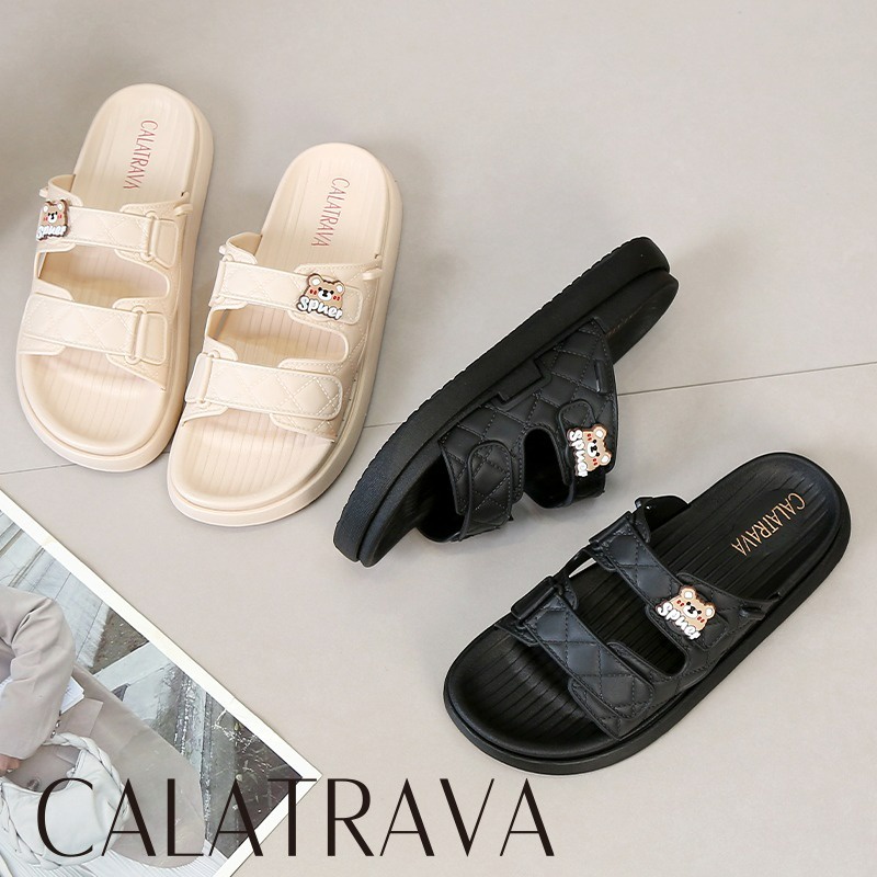 SENDAL WANITA TALI 2 IN 1 BEAR CALATRAVA | SANDAL SEPATU TALI | SANDAL WANITA | SANDAL KAKIKINIA | SENDAL BERUANG 2000-2QE