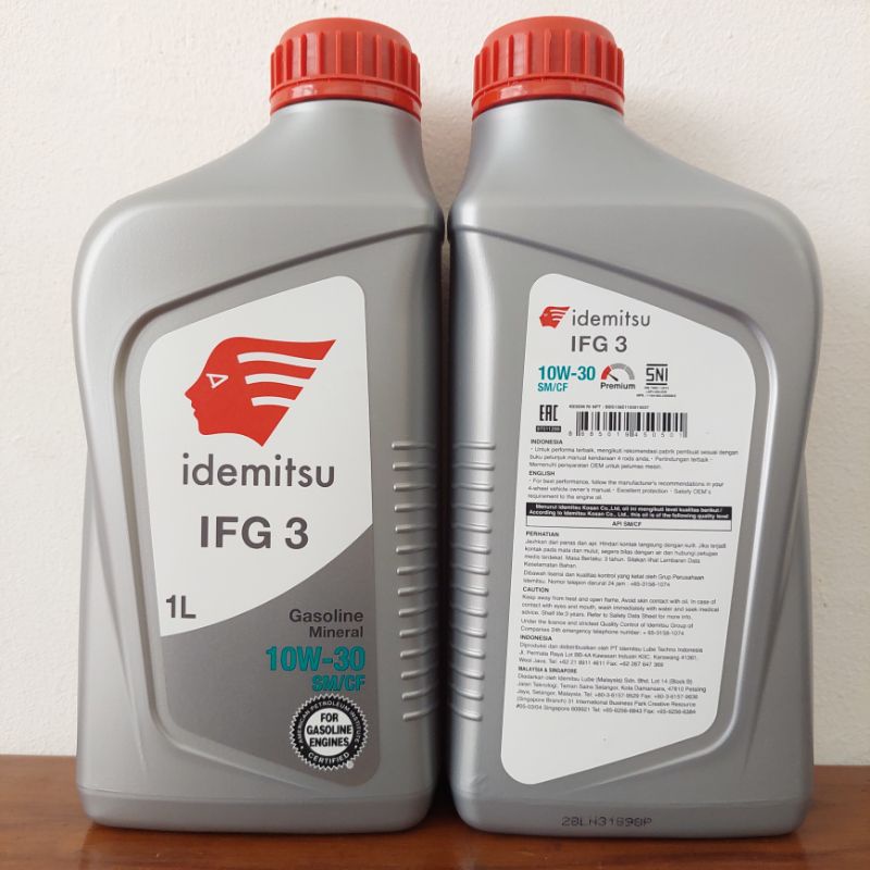 Idemitsu 10W30 / Oli Mobil Idemitsu SM CF 10W-30  Kemasan 1 Liter
