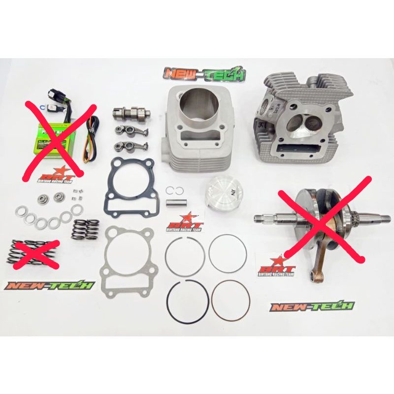 PAKET BORE UP NEW-TECH CERAMIC 63 MM BRT KLX 150 & DTRACKER
