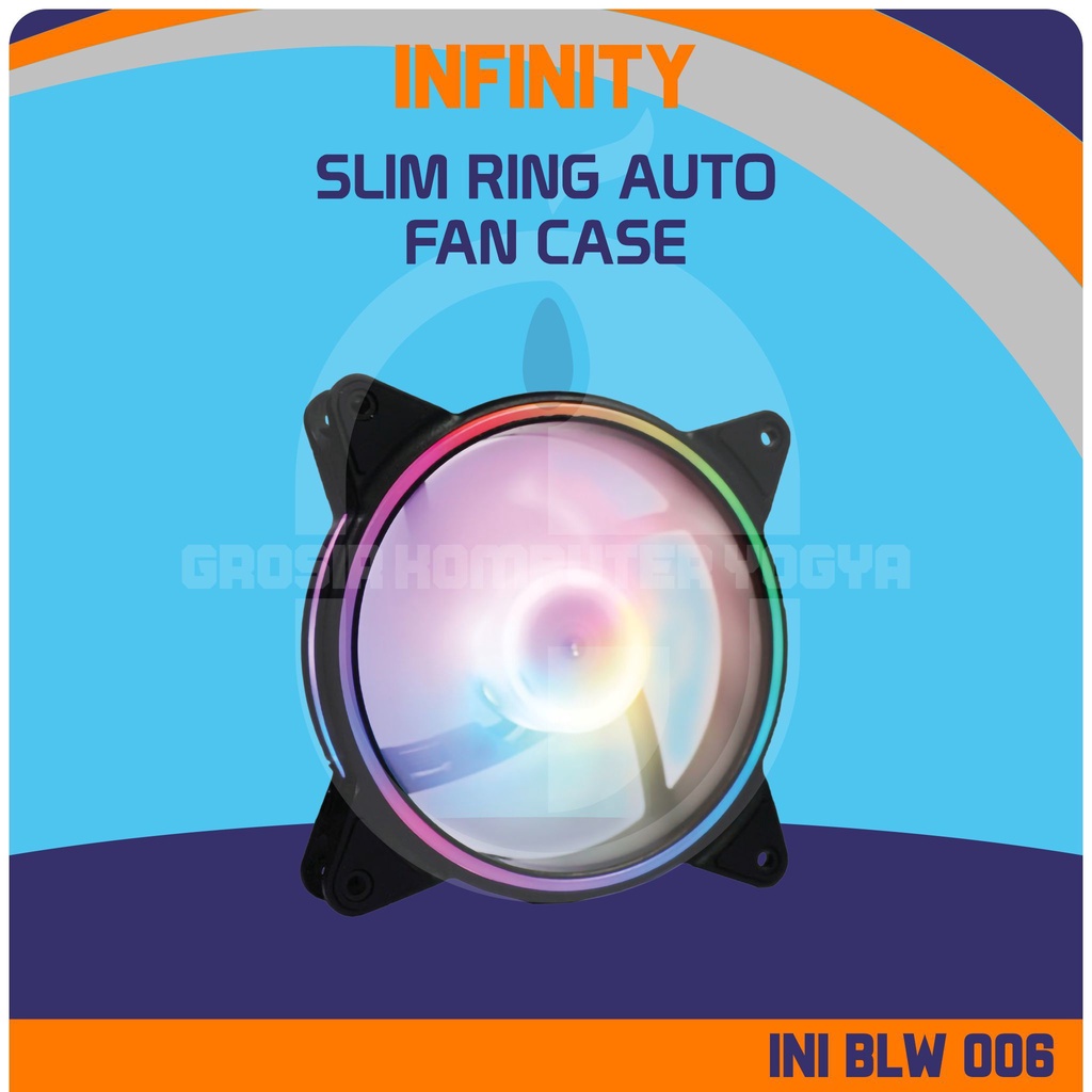 Infinity Slim Ring Auto RGB 120mm Fan Case Kipas Casing