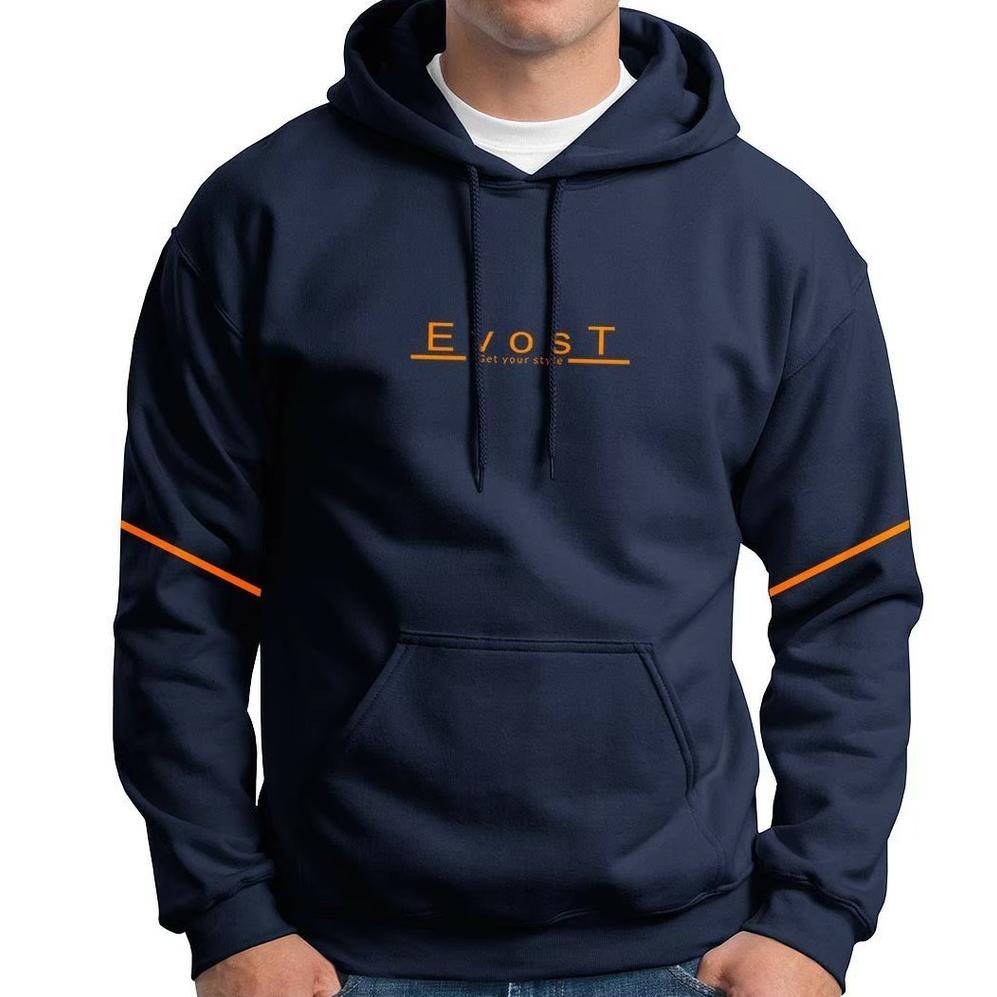 TREND TERMURAH  COD Jaket Sweater Hoodie Pria Distro Evost Original Big Size Jumbo M - XXL - Jaket H