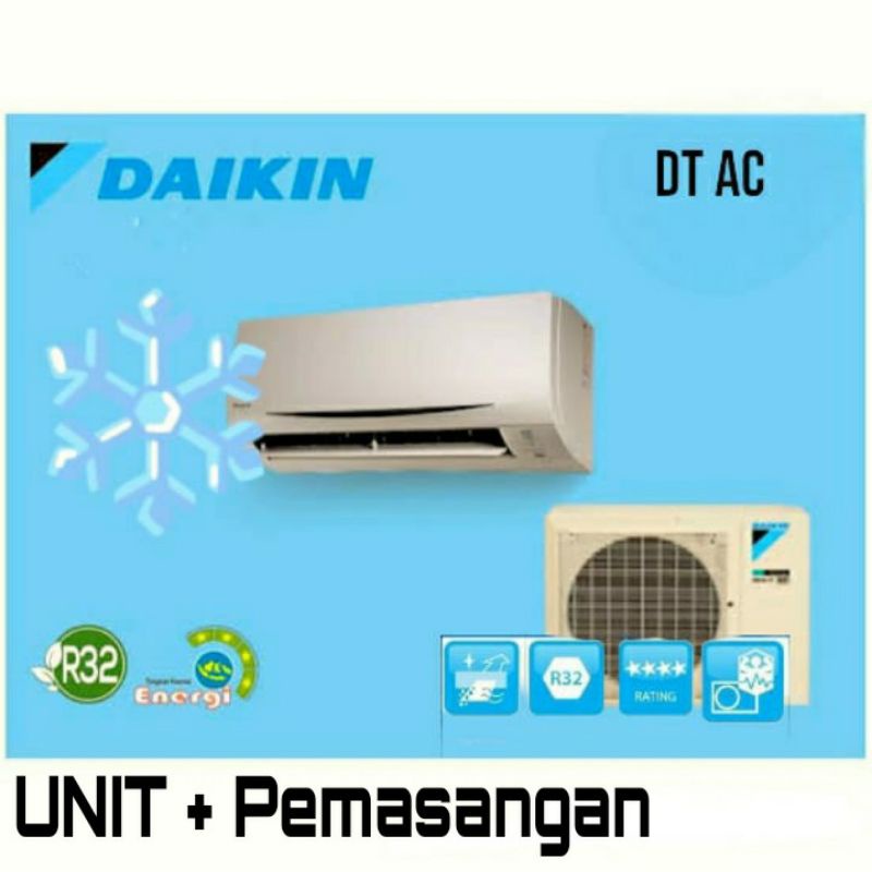 AC DAIKIN MALAYSIA BREEZE 1/2 PK PLUS PEMASANGAN