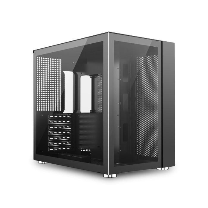 CASING VENOMRX DAEMON BLACK / WHITE | Tempered Glass ATX Gaming Case Venom RX