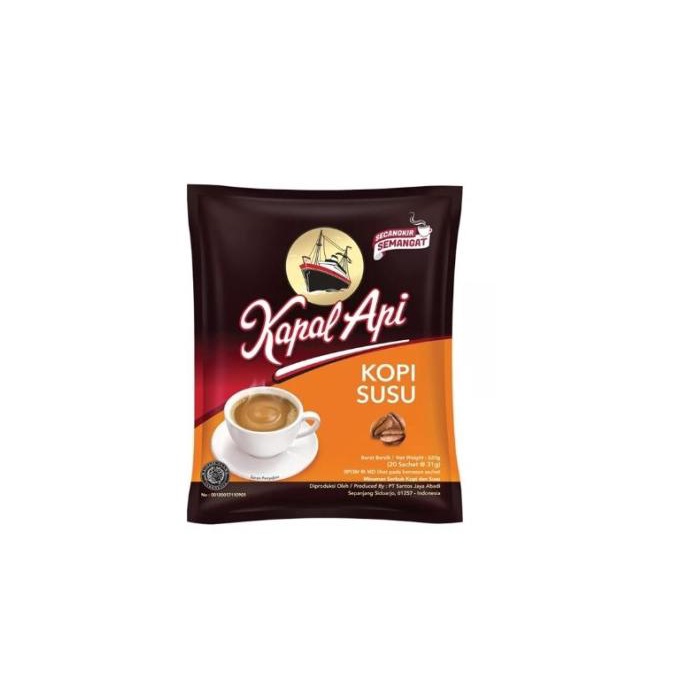 

Kapal Api Kopi Susu Pack 20 Pcs