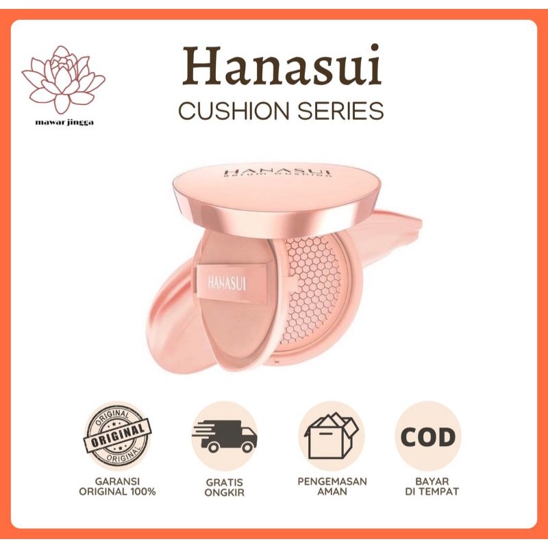 HANASUI Serum Cushion 15g | soulmatte Foundation | Flawless | Natural Dewy Finish | Perfect Coverage | BPOM
