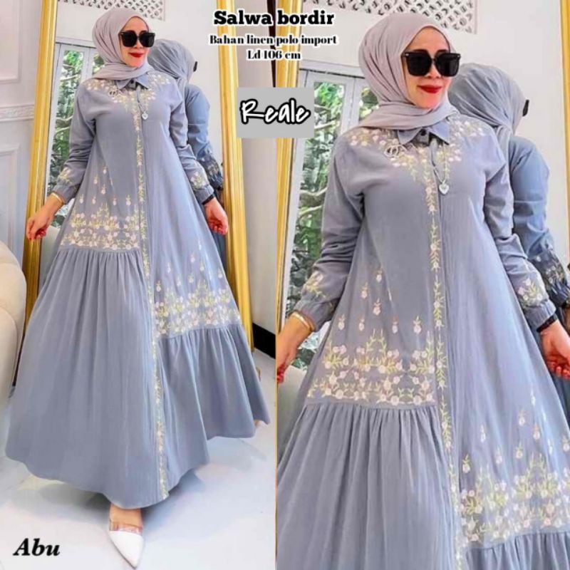 MAXI DRESS PESTA HIJAB WANITA