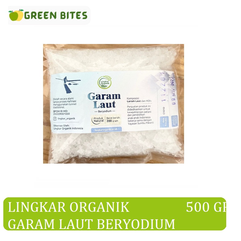 

Lingkar Organik Garam Laut Beryodium 500 gr