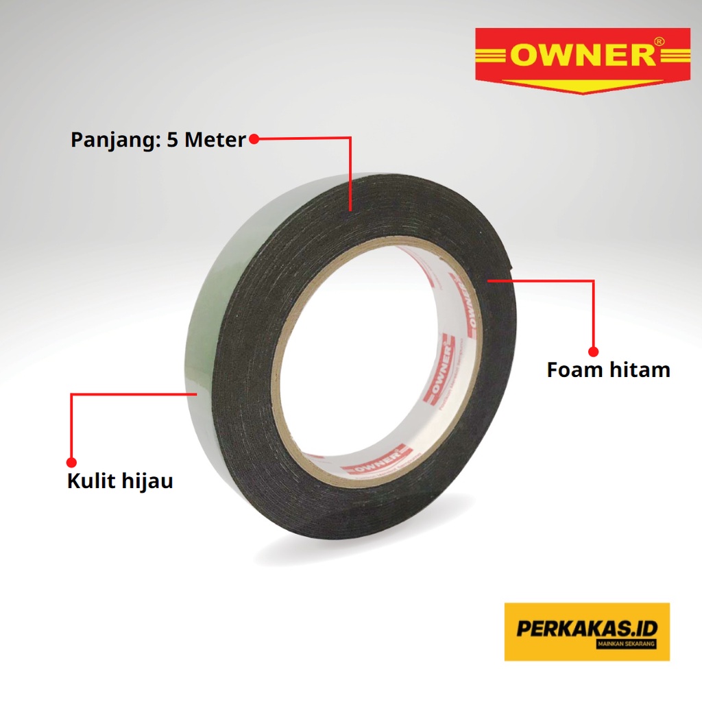 Double Tape Foam 1 Inch 5 Meter Super Kuat OWNER