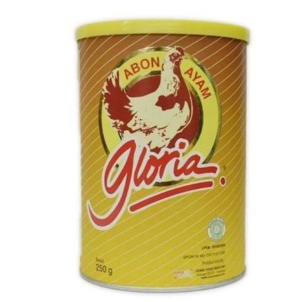 

Gloria Abon Sapi Ayam 250gr Abon Kaleng